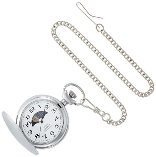 [マリノキャピターノ]MARINO capitano 懐中時計 SUN & MOON サン&ムーン ポケットウォッチ アラビア数字 MC-137-6